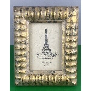 Concepts Black Golden 3.5" X 5" Photo Picture Frame Wall Hanging or Standing